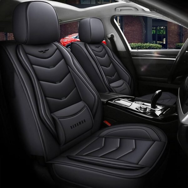 IVICY Fabric Car Seat Cover – Universal Fit for Cars, Trucks, SUVs, and Vans - Image 4