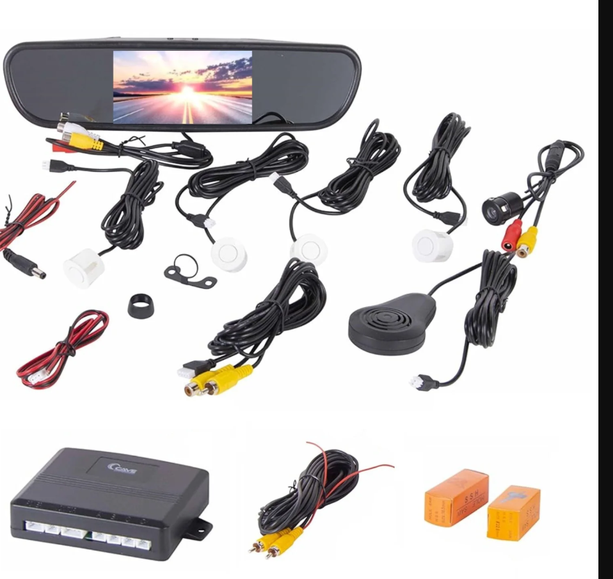 Reverse Horn, Brake Light, Rear Camera, Reverse Sensor with Monitor